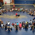 About 225 youngsters attended this summer's Golden Eagle Wrestling Competition Camp held in the Golden Eagle Arena.